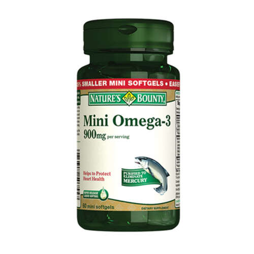 Natures Bounty Omega 3 Mini 900 mg Takviye Edici Gıda 60 Kapsül - Natures Bounty