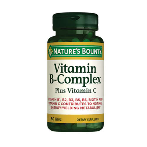 Natures Bounty Vitamin B-Complex Plus Takviye Edici Gıda 60 Tablet - Natures Bounty