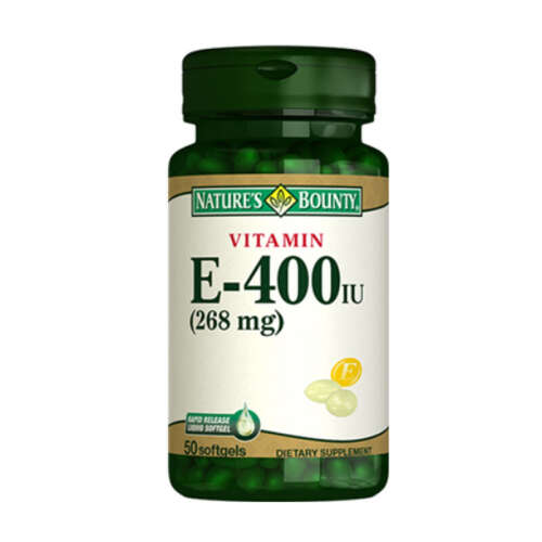 Natures Bounty Vitamin E-400 IU Takviye Edici Gıda 50 Jelatin Kapsül - Natures Bounty