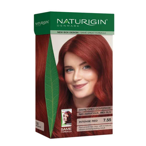 Naturigin Organik İçerikli Saç Boyası 7.55 Orta Alev Kızılı - Naturigin