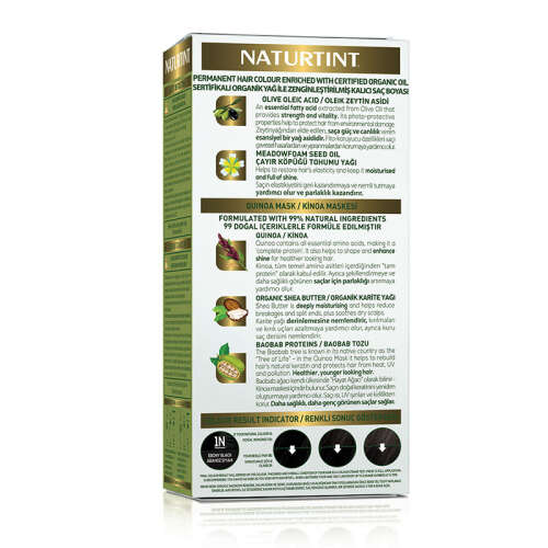 Naturtint Doğal Saç Boyası - 1N Abanoz Siyahı - 4