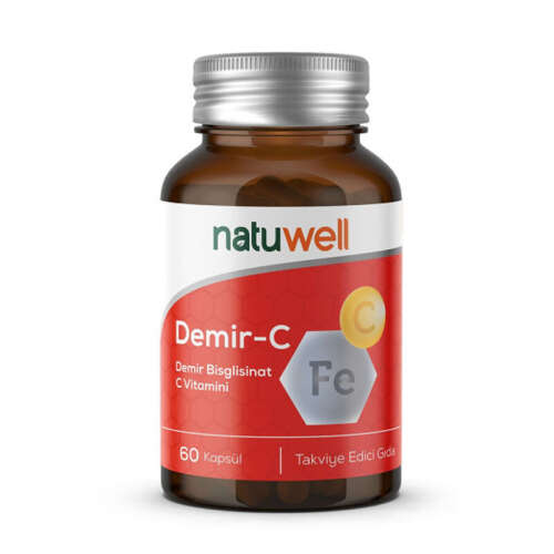 Natuwell Demir C Takviye Edici Gıda 60 Kapsül - 1