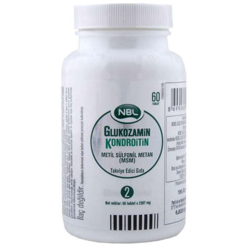 NBL Glukozamin Kondroitin MSM 60 Tablet - NBL