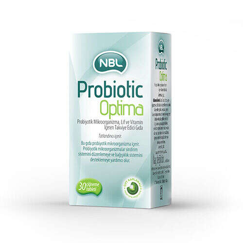 NBL Probiotic Optima Takviye Edici Gıda 30 Çiğneme Tableti - NBL