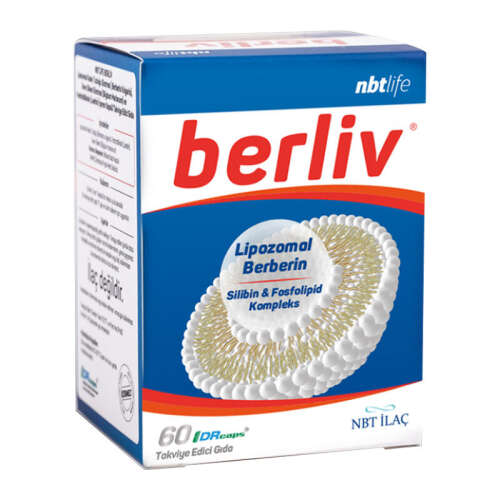 NBT İlaç Berliv Lipozomal Berberin Takviye Edici Gıda 60 Kapsül - NBT Life