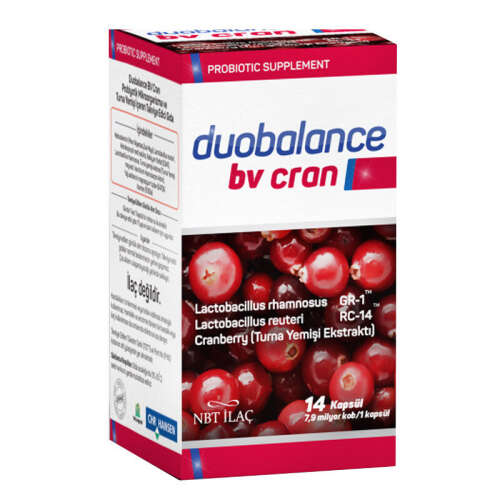 NBT İlaç Duobalance Bv Cran Takviye Edici Gıda 14 Kapsül - NBT Life