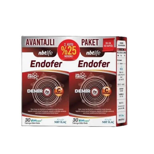 Nbt Life Endofer Takviye Edici Gıda 30+30 Kapsül - 1