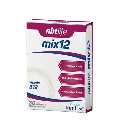 Nbt Life Mix 12 Takviye Edici Gıda 30 Kapsül - NBT Life