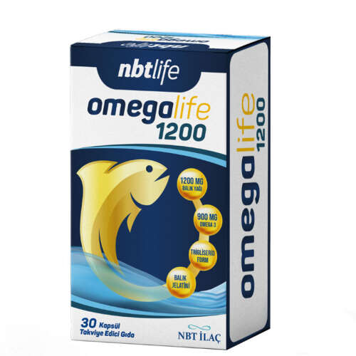 NBT Life Omegalife 1200 Omega 3 30 Kapsül - NBT Life