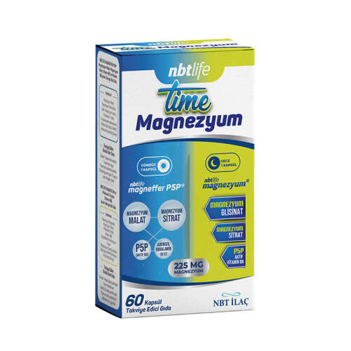 Nbt Life Time Magnezyum 60 Kapsül - NBT Life