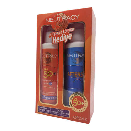 Neutracy Karma ve Yağlı Ciltler için SPF50+ Güneş Koruyucu Krem 70 ml + Aftersun HEDİYE - Neutracy