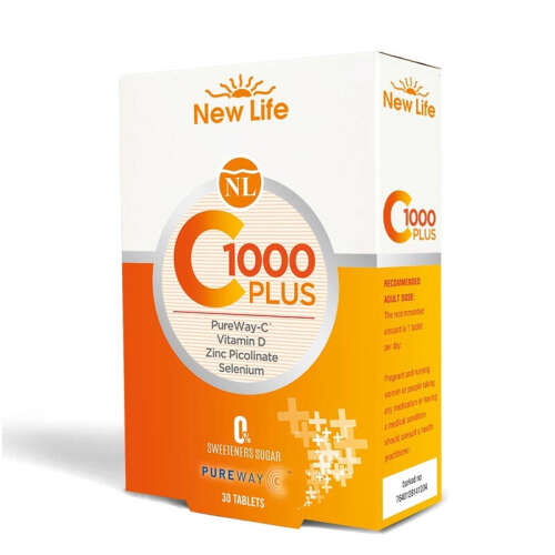 New Life C-1000 Plus Takviye Edici Gıda 30 Kapsül - 1