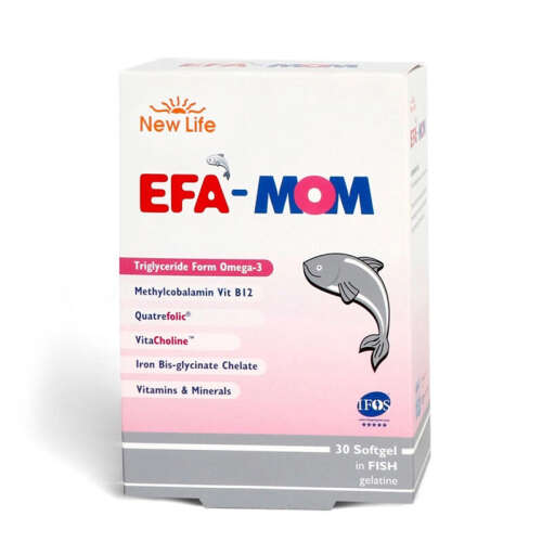 New Life EFA Mom Takviye Edici Gıda 30 Kapsül - New Life