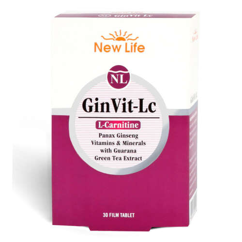 New Life GinVit-Lc Takviye Edici Gıda 30 Tablet - New Life