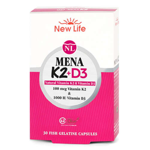 New Life Mena K2+D3 Takviye Edici Gıda 30 Kapsül - New Life
