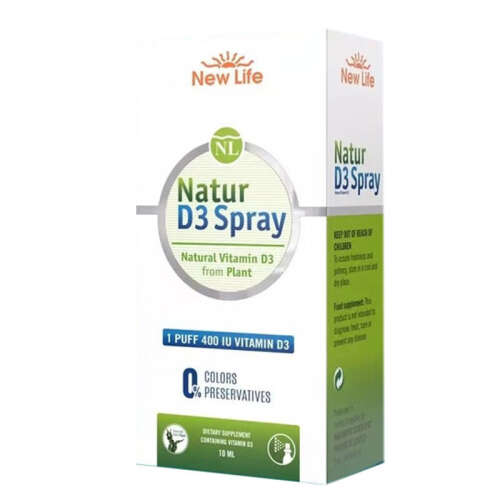 New Life Natur D3 Spray Takviye Edici Gıda 10 ml - New Life