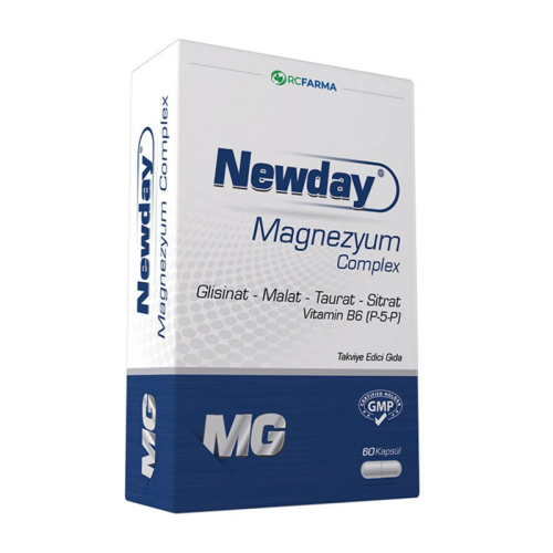 Newday Magnezyum Complex Takviye Edici Gıda 60 Kapsül - RC Farma