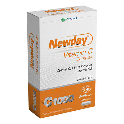 Newvit Newday Vitamin C Complex 30 Kapsül - RC Farma