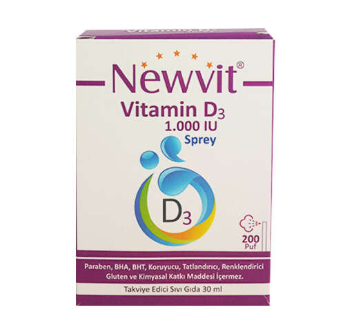 Newvit Vitamin D3 1000 iu Sprey 30 ml - RC Farma