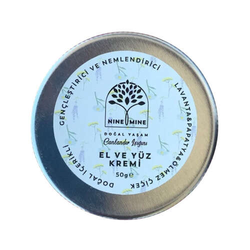 Nine Mine Doğal İçerikli Nemlendirici El ve Yüz Kremi 50 ml - Nine Mine