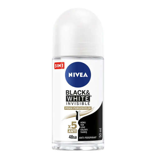 Nivea Black White Invisible Antiperspirant Roll On 50 ml - Nivea