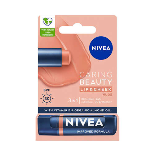 Nivea Caring Beauty Nude SPF30 Dudak Bakım Kremi 4.8 gr - 1