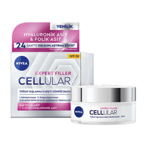 Nivea Cellular Expert Filler Yoğun Yaşlanma Karşıtı SPF30 Gündüz Kremi 50 ml - Nivea