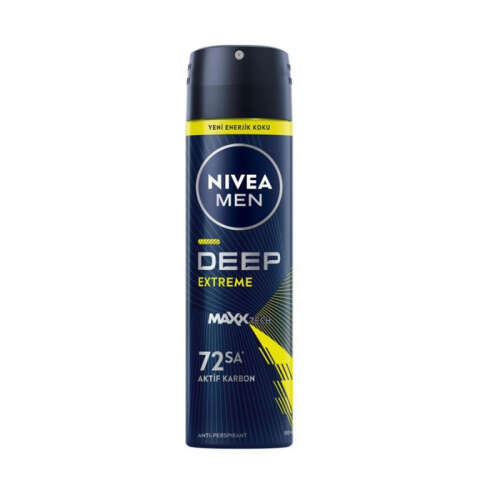 Nivea Deep Extreme Erkek Sprey Deodorant 150 ml - Nivea