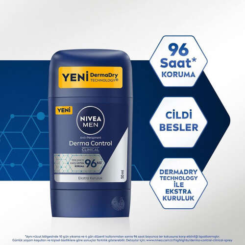 Nivea Derma Protect Clinical Erkek Stick Deodorant 50 ml - 3