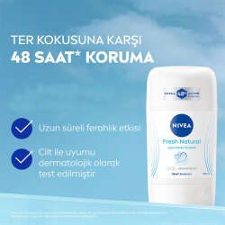 Nivea Kadın Stick Deodorant Fresh Natural 50 ml - Ter Kokusuna Karşı 48 Saat Koruma - 3