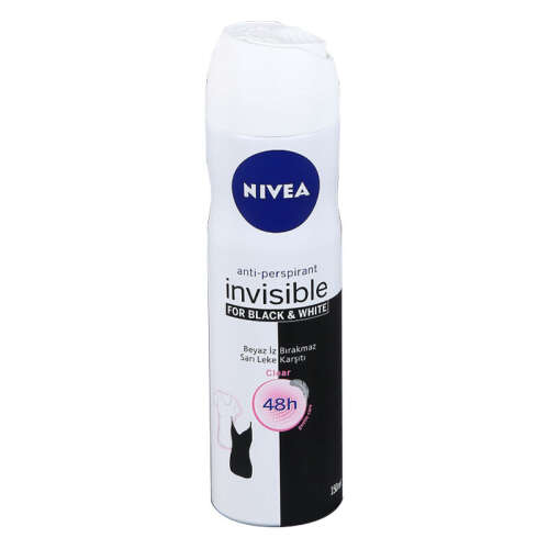 Nivea İnvisible For Black and White 48H Deodorant 150 ml - Clear - 1
