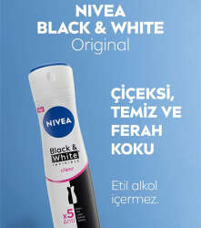 Nivea Invisible Clear Black and White Terleme Karşıtı Deodorant 150 ml - 3