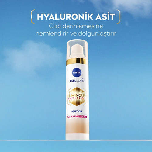 Nivea Luminous Anti Spot CC Krem SPF 30 - Renkli Nemlendirici Açık Ton 40 ml - 2