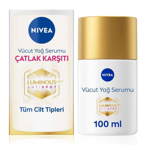 Nivea Luminous630 Çatlak Karşıtı Vücut Yağ Serumu 100 ml - Nivea