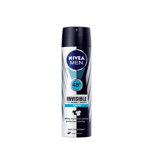 Nivea Men 5IN1 Invisible Black And White Fresh Deodorant 150 ml - Nivea