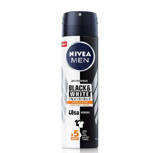 Nivea Men Black- White Invisible Deodorant 150 ml - Nivea
