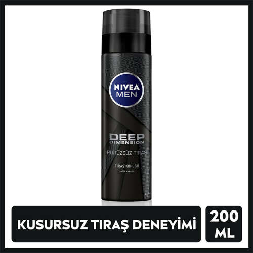 Nivea Men Deep Dimension Pürüzsüz Tıraş Köpüğü 200 ml - 3