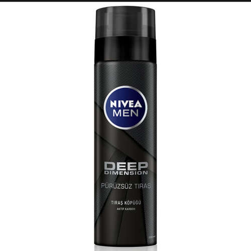 Nivea Men Deep Dimension Pürüzsüz Tıraş Köpüğü 200 ml - Nivea