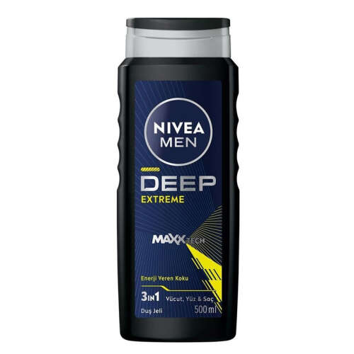 Nivea Men Deep Extreme 3in1 Duş Jeli 500 ml - 1
