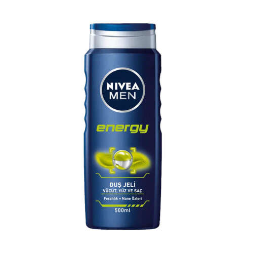 Nivea Men Energy Banyo ve Duş Jeli 500 ml - Nivea