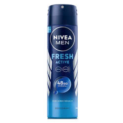 Nivea Men Erkek Sprey Deodorant Fresh Active 150 ml - Ter Kokusuna Karşı 48 Saat Koruma, Uzun Süre Ferahlık - 1