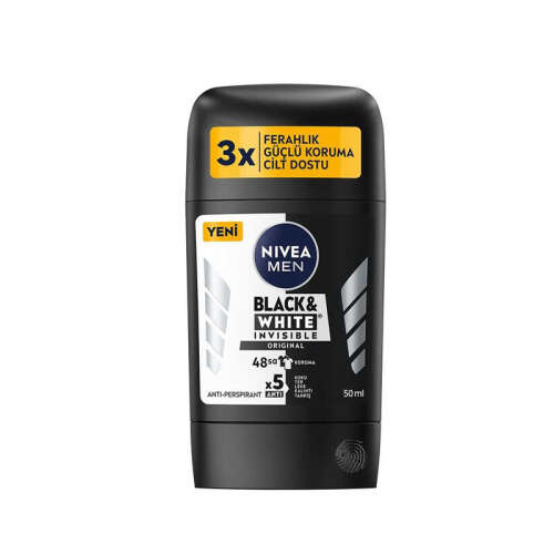 Nivea Men Invisible Black- White Original Stick Deodorant 50 ml - Nivea