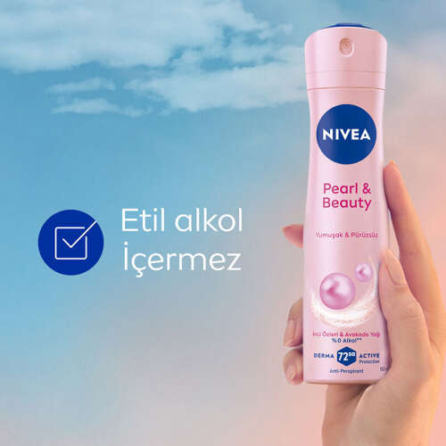 Nivea Kadın Sprey Deodorant Pearl Beauty 150 ml - 72 Saat Anti Perspirant Koruma - 4