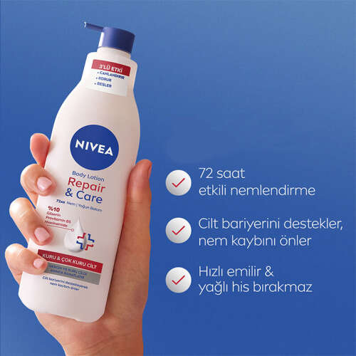 Nivea Repair Care Yoğun Nemlendirici Vücut Losyonu 400 ml - 2