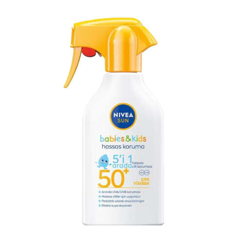 Nivea Sun Babies Kids Hassas Koruma Güneş Spreyi SPF 50+ 270 ml - Nivea