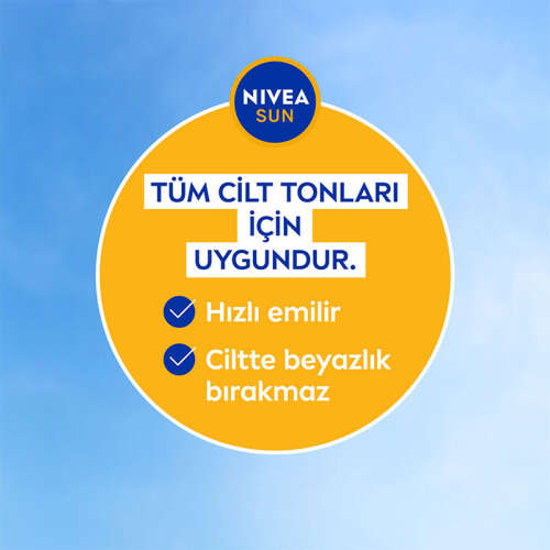 Nivea Sun SPF50 Çocuklar İçin Hassas Güneş Koruyucu Vücut Spreyi 200 ml - 6