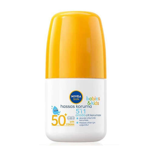 Nivea Sun Kids Spf50+ Hassas Koruma Güneş Koruyucu Roll-on 50 ml - 1