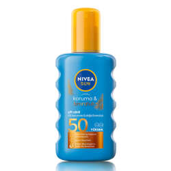 Nivea Sun SPF50 Çift Etkili Yüksek Koruma Ve Bronzluk Güneş Spreyi 200 ml - 1