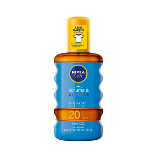 Nivea Sun Koruma ve Bronzluk SPF20 Güneş Yağı 200 ml - Nivea
