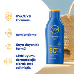 Nivea Sun SPF50 Koruma ve Nemlendirici Güneş Koruyucu Losyon 200 ml - 2